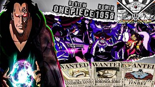 REVIEW KOMIK OP 1058 - BOUNTY YONKOU LUFFY TOPI JERAMI DAN 9 KOMANDANNYA!!! - DRAGON SIAP BERGERAK?!