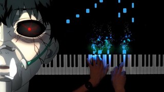 Piano efek khusus】 Bukan aku yang salah! Lagu Tema Tokyo Ghoul "Unravel" Tokyo Ghoul—PianoDeuss Desu