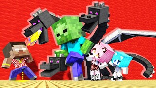 Monster School : Poor Dragon, Can't Fly - Sad Story - Minecraft Animation