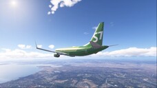 Airplane Boeing 737 Max 8 flight in Microsoft Flight Simulator 2024