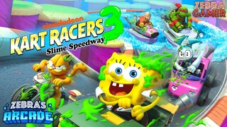 Nickelodeon Kart Racers 3: Slime Speedway Gameplay - Zebra's Arcade! (Ad)