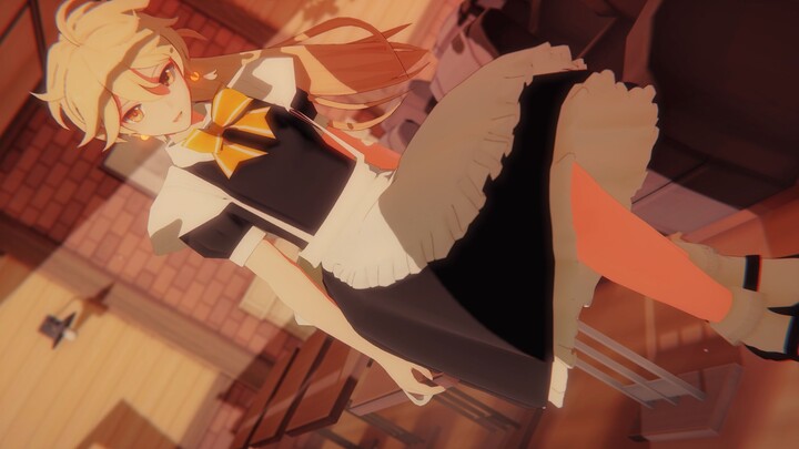 [Genshin Impact MMD]Panggil Aku Mungkin |. Mulailah kehidupan pembantu untuk Mora🎀[Maid Sora]