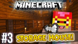 MEMBANGUN STORAGE HOUSE TERKEREN DI MINECRAFT! | MINECRAFT SURVIVAL #03