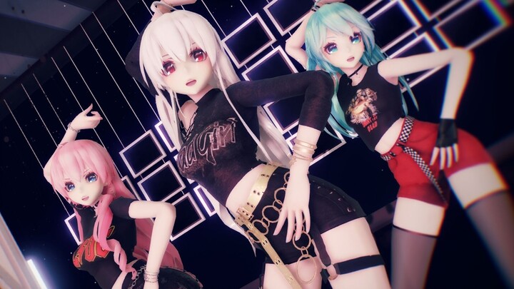 [MMD·3D] Haku and Luka and miku dancing together-so sexy