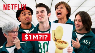 Price Tag - Gold Toilet Costs How Much? | Squid Game: The Challenge | Netflix