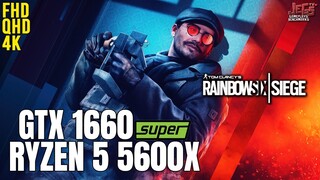 Rainbow Six Siege | Ryzen 5 5600x + GTX 1660 Super | 1080p, 1440p, 2160p benchmarks!