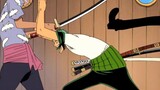 [Vui nhộn / Vua Hải Tặc] Zoro đã rất vất vả để nhặt thanh kiếm trắng lên.