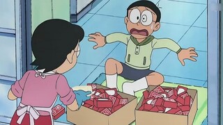 Nobita menggunakan bilik telepon untuk menciptakan dunia di mana uang tidak diperlukan #Doraemon