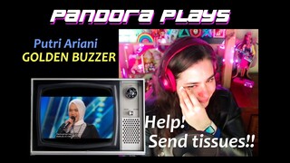 I couldn't stop crying!! [REACTION] Putri Ariani receives the GOLDEN BUZZER from Simon Cowell