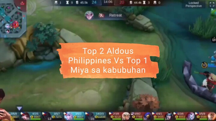 Top 2 Aldous Vs Top 1 Miya sa kabubuhan