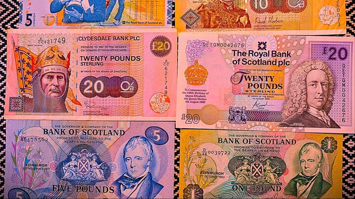 Обзор на коллекцию банкнот Шотландии