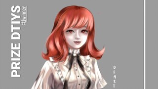 Drawing a girl with semi realist art style (full body)