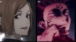 Who is ranked first among the 64 "Jujutsu Kaisen" characters selected by AI?