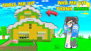 Mặp Doram '' TROLL MR VỊT ĐỔI MÀU NHÀ THÀNH MÀU KAMUI '' ở Làng HeroTeam Trong Minecraft