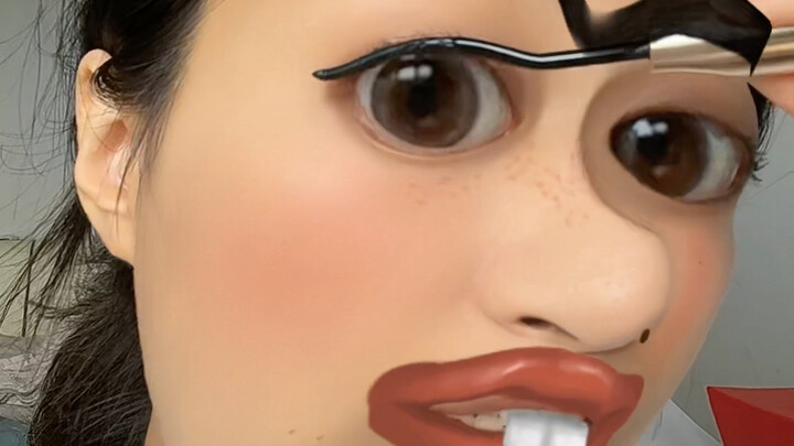 Stupid humans think they can watch me put on makeup? Fine—don’t blame me if I totally mesmerize you.