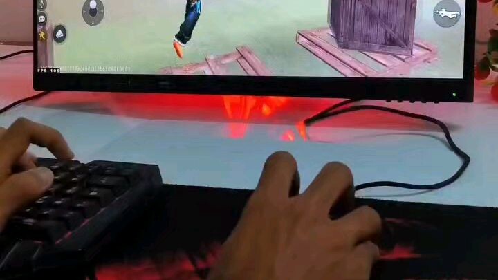 1 HP Me 1vs 4 cluth😱 | keybord + mouse speed |