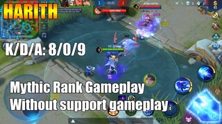 Harith without support gameplay - I hate Hanzo | Road to top1 global Squad Season 15