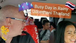 Busy Day in Rainy Udonthani Thailand