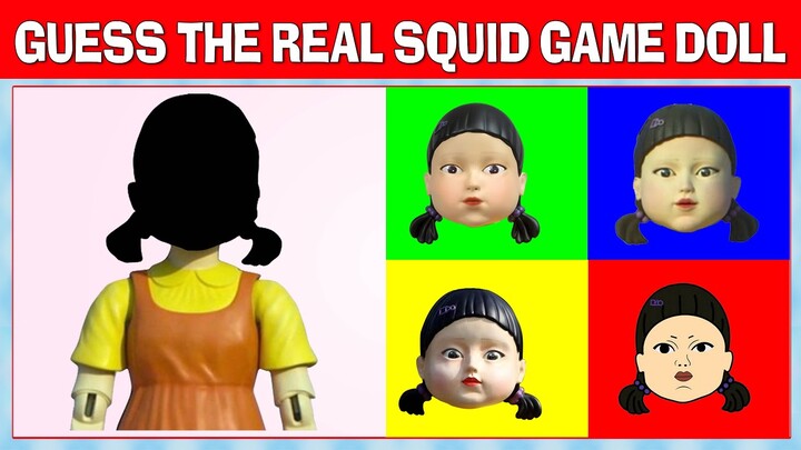 Guess The Real Squid Game Doll #puzzle 635 | Odd One Out Squid Game | Find The Difference Squid Game