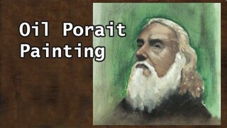 Oil Portrait Painting - Old Man 001 | JK Art