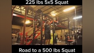 225 lbs 5x5 Squat powerlifting heroathletes เพาะกาย ลดน้ําหนัก