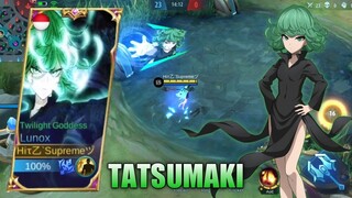 LUNOX SKIN SCRIPT AS TATSUMAKI (ONE PUNCH MAN) - MOBILE LEGENDS