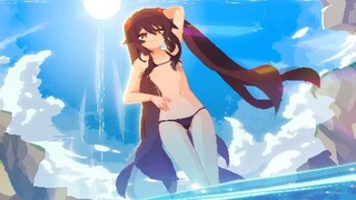 [Genshin Impact 60 FPS] Kurumi Summer Swimsuit!