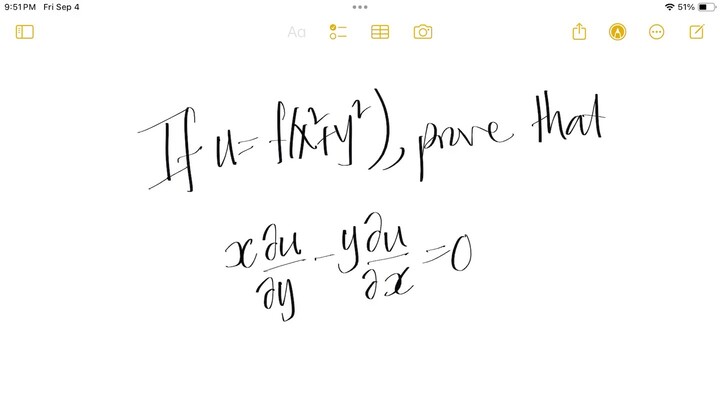 If u=f(x^2+y^2), prove that …