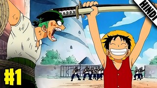 When Luffy meets Zoro First Time - One Piece Season 1 in Hindi