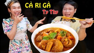 Jimmy Dũng và Ty Thy review CÀ RI GÀ ngon xuất sắc - Ty Thy Vlog gỏi đu đủ