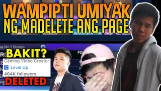 WAMPIPTI UMIYAK sa STREAM DAHIL NADELETE ANG PAGE (400K FOLLOWERS) ~ MLBB NEWS