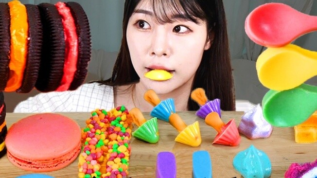 【SULGI】Dunia penuh warna｜Makanan penutup pelangi