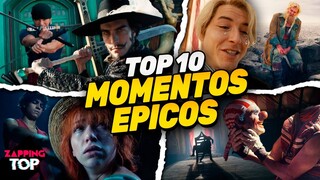 TOP 10 | Los MEJORES MOMENTOS de ONE PIECE (LIVE ACTION) 🏴‍☠ #Netflix #Luffy #OnePiece