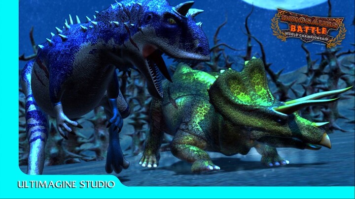 Epic Triceratops VS carnotaurus | Dinosaurs Battle s1 GA7