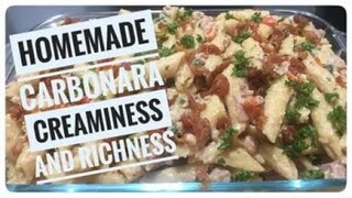 CHICKEN ROYALE CREAMY CARBONARA | HOW TO MAKE FILIPINO STYLE CARBONARA