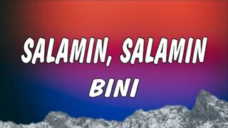 BINI - Salamin, Salamin (Lyrics) (pitched)
