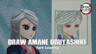 Draw AMANE UBUYASHIKI, part Coloring