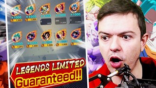 I PULLED A MILLION SPARKINGS! Guaranted LF Summons in Dragon Ball Legends