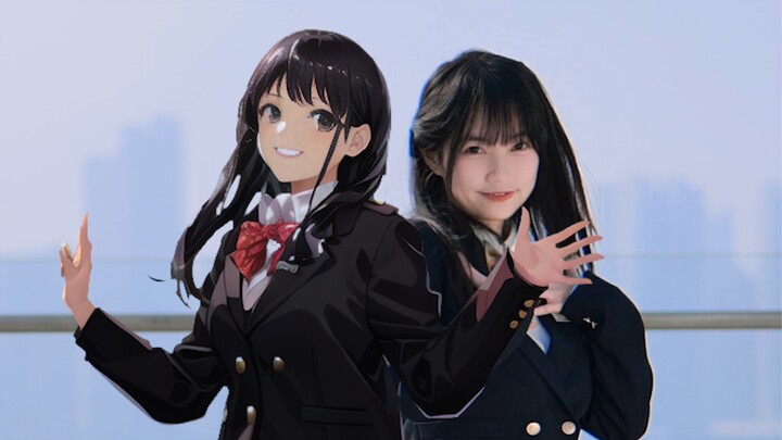 Meet my 2D self?! I'm so sorry I'm so cute w! AI animation
