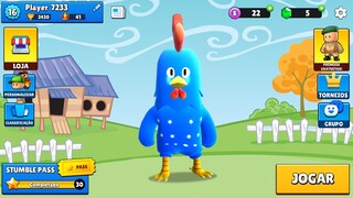 Liberando a Skin da GALINHA PINTADINHA no Stumble Guys KKKKKKK