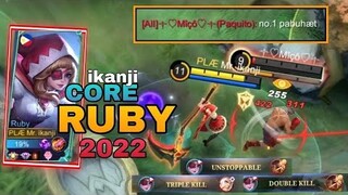 RUBY GAMEPLAY 2022 SEASON 23 | RUBY CORE JUNGLER | ikanji plays | MOBILE LEGENDS