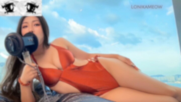 [LonikaMeow] 🧡 Swimsuit 🧡 Sweet ear-to-mouth whispers for sleep‑inducing ASMR