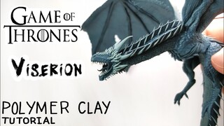 Viserion (Ice Dragon) - Game of Thrones - Polymer Clay Tutorial ☄️☄️☄️