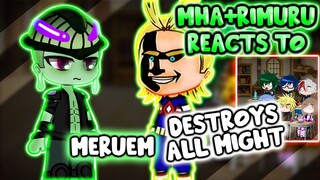 MHA/BNHA+Rimuru Reacts To Meruem VS. ALL Might || Gacha Club ||