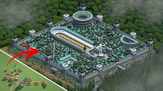 [100 Hours Minecraft Timelapse] Big Forest Town upgrade (4K)