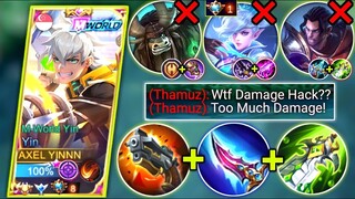 YIN VS TOP GLOBAL THAMUZ IN SIDELANE | YIN BEST BUILD & EMBLEM 2023 | MOBILE LEGENDS