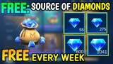 NEW SOURCE OF DIAMONDS! GET FREE DIAMONDS EVERY WEEK IN MOBILE LEGENDS - SAJIDCH GAMING