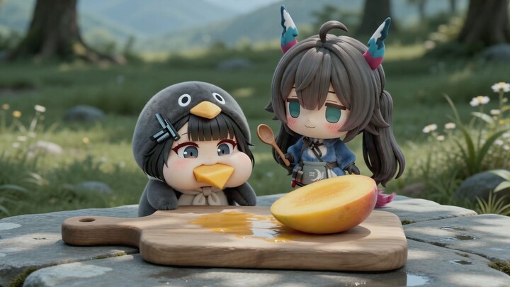 As summer arrives, I’m making a bowl of mango sago pudding for the little ones.