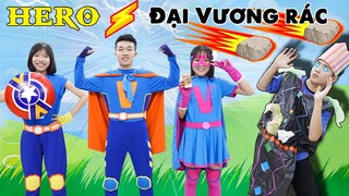 Biệt Đội Hero Đánh Bại Đại Vương Rác ♥ Minh Khoa TV