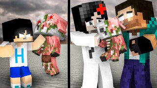 A VERY SAD STORY - HEEKO GOT JEALOUS WITH PIGLIN - MINECRAFT ANIMATION